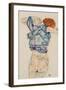 Woman Undressing-Egon Schiele-Framed Giclee Print