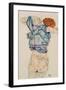 Woman Undressing-Egon Schiele-Framed Giclee Print