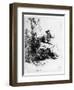 Woman Urinating under a Tree, 1631 (Etching)-Rembrandt van Rijn-Framed Premium Giclee Print