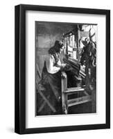 Woman Using a Loom, Sweden, 1936-null-Framed Giclee Print