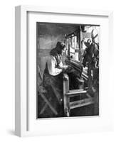 Woman Using a Loom, Sweden, 1936-null-Framed Giclee Print