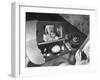 Woman Using a Swing Table to Put on Her Make-Up-Bernard Hoffman-Framed Photographic Print