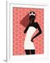 Woman Using Cell Phone-null-Framed Giclee Print