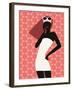 Woman Using Cell Phone-null-Framed Giclee Print