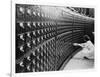 Woman Using the Card Catalog at the Main Reading Room of the Library of Congress, 1940-null-Framed Art Print