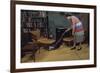 Woman Vacuuming Living Room-William P. Gottlieb-Framed Photographic Print