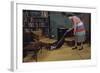 Woman Vacuuming Living Room-William P. Gottlieb-Framed Photographic Print