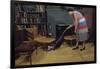 Woman Vacuuming Living Room-William P. Gottlieb-Framed Photographic Print