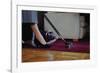 Woman Vacuuming Rug-William P. Gottlieb-Framed Photographic Print