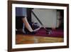 Woman Vacuuming Rug-William P. Gottlieb-Framed Photographic Print