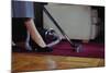 Woman Vacuuming Rug-William P. Gottlieb-Mounted Photographic Print