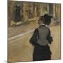 Woman Viewed from Behind (Visit to the Museum), c.1879-85-Edgar Degas-Mounted Giclee Print