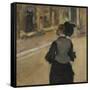 Woman Viewed from Behind (Visit to the Museum), c.1879-85-Edgar Degas-Framed Stretched Canvas