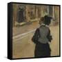 Woman Viewed from Behind (Visit to the Museum), c.1879-85-Edgar Degas-Framed Stretched Canvas