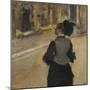 Woman Viewed from Behind (Visit to the Museum), c.1879-85-Edgar Degas-Mounted Giclee Print