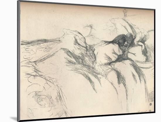 'Woman Waking Up in Bed ', 1896-Henri de Toulouse-Lautrec-Mounted Giclee Print