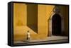 Woman Walking Along Street, San Miguel De Allende, Guanajuato, Mexico, North America-Ben Pipe-Framed Stretched Canvas