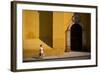 Woman Walking Along Street, San Miguel De Allende, Guanajuato, Mexico, North America-Ben Pipe-Framed Photographic Print