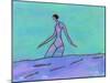 Woman Walking in the Water-Marie Bertrand-Mounted Giclee Print