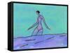 Woman Walking in the Water-Marie Bertrand-Framed Stretched Canvas