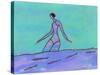 Woman Walking in the Water-Marie Bertrand-Stretched Canvas