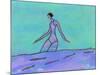 Woman Walking in the Water-Marie Bertrand-Mounted Giclee Print