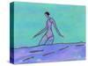 Woman Walking in the Water-Marie Bertrand-Stretched Canvas