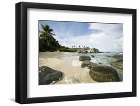 Woman Walking on Beach at the Baths-Macduff Everton-Framed Photographic Print