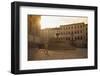 Woman Walking Past Fontana Maggiore in Piazza Iv Novembre at Dawn Perugia, Umbria, Italy-Ian Trower-Framed Photographic Print