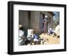 Woman Washing Clothes Outside Shack, Godet, Haiti, Island of Hispaniola-Lousie Murray-Framed Photographic Print