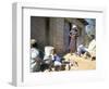 Woman Washing Clothes Outside Shack, Godet, Haiti, Island of Hispaniola-Lousie Murray-Framed Photographic Print