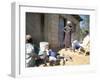 Woman Washing Clothes Outside Shack, Godet, Haiti, Island of Hispaniola-Lousie Murray-Framed Photographic Print