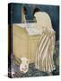 Woman Washing Hands-Mary Cassatt-Stretched Canvas