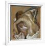 Woman Washing Her Back with a Sponge; Femme S'Epongeant Le Dos-Edgar Degas-Framed Giclee Print