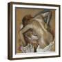 Woman Washing Her Back with a Sponge; Femme S'Epongeant Le Dos-Edgar Degas-Framed Giclee Print