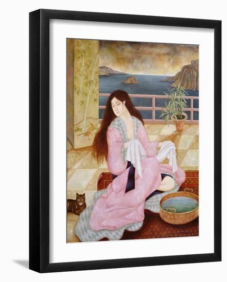 Woman Washing Her Face-Patricia O'Brien-Framed Giclee Print