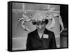 Woman Wearing a Crab Hat at the League of Women Voter's Convention-Robert W^ Kelley-Framed Stretched Canvas