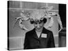 Woman Wearing a Crab Hat at the League of Women Voter's Convention-Robert W^ Kelley-Stretched Canvas