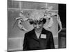 Woman Wearing a Crab Hat at the League of Women Voter's Convention-Robert W^ Kelley-Mounted Photographic Print