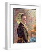 Woman Wearing a Green Headscarf, 1893-Camille Pissarro-Framed Giclee Print