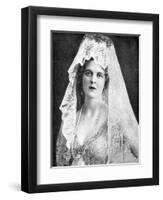 Woman Wearing a Lace Mantilla, Andalusia, Spain, 1936-null-Framed Giclee Print