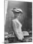 Woman Wearing An Elegant Spiral-Shaped Hat, 1956-The Chelsea Collection-Mounted Giclee Print