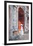 Woman Wearing Ao Dai Dress at Dien Tho Inside Citadel, Hue, Thua Thien-Hue, Vietnam (Mr)-Ian Trower-Framed Photographic Print