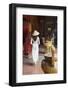 Woman Wearing Ao Dai Dress at Ha Chuong Hoi Quan Pagoda, Cholon, Ho Chi Minh City, Vietnam-Ian Trower-Framed Photographic Print