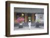 Woman Wearing Ao Dai Dress at Left House Inside Citadel, Hue, Thua Thien-Hue, Vietnam, Indochina-Ian Trower-Framed Photographic Print