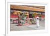 Woman Wearing Ao Dai Dress at Mieu Temple Inside Citadel, Hue, Thua Thien-Hue, Vietnam, Indochina-Ian Trower-Framed Photographic Print