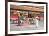 Woman Wearing Ao Dai Dress at Mieu Temple Inside Citadel, Hue, Thua Thien-Hue, Vietnam, Indochina-Ian Trower-Framed Photographic Print