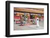 Woman Wearing Ao Dai Dress at Mieu Temple Inside Citadel, Hue, Thua Thien-Hue, Vietnam, Indochina-Ian Trower-Framed Photographic Print