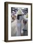 Woman Wearing Ao Dai Dress at Phouc Kien Assembly Hall, Hoi An, Quang Nam, Vietnam, Indochina-Ian Trower-Framed Photographic Print