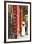 Woman Wearing Ao Dai Dress at Phuoc an Hoi Quan Pagoda, Cholon, Ho Chi Minh City, Vietnam-Ian Trower-Framed Photographic Print